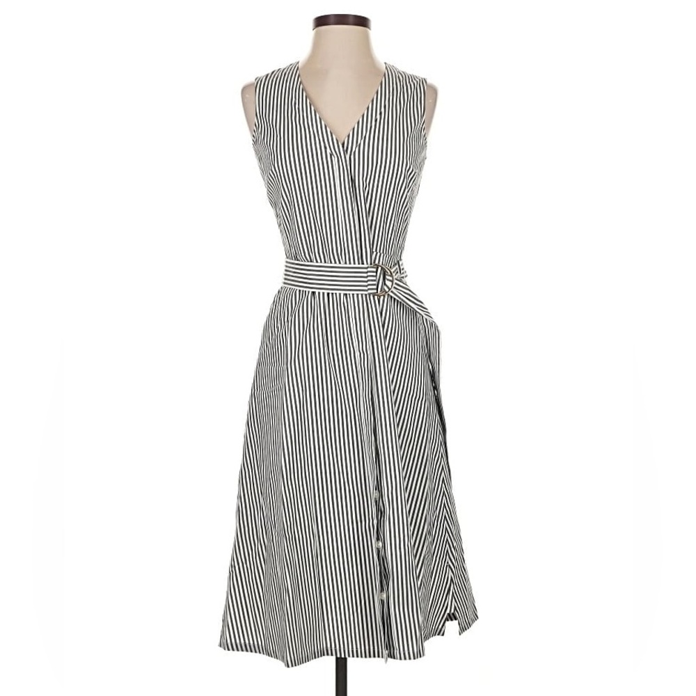 White House‎ Black Market Women’s Dress Cotton Sleeveless Size 6 Button Down